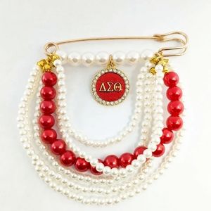 Delta Sigma Theta DST Pin/Brooch Pearl Charm